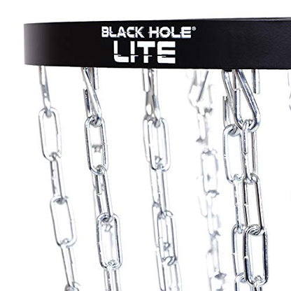 MVP Disc Sports Black Hole Lite 24-Chain Disc Golf Basket Target
