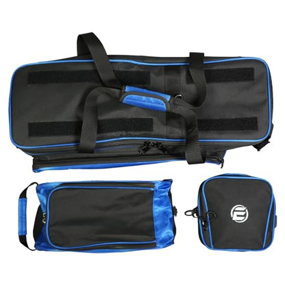 ELITE 3 Ball Slim Triple Tote Bowling Bag | Great for Tournaments and Travel | Rolling Bowling Bag With Wheels | Removable Shoe Compartment | Bowling Bags With USB Charging Port and Storage Pockets