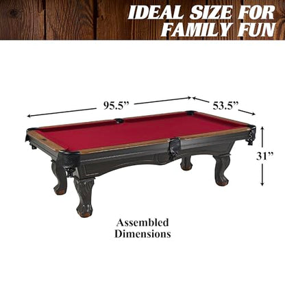 Barrington Billiards Multiple Styles Pool Table, Preassembled Playfields with Complete Billiard Accessory Sets, Perfect for Family Game Rooms | Multiple Styles - style: 8 - Arlington