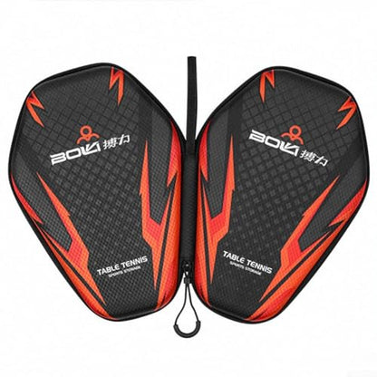 Table Tennis Racket Bag Ping-Pong Paddle Storage Case Table Tennis Organizer Table Tennis Bat Bag to Hold 2 Paddles 2 Balls(PB005-A model)