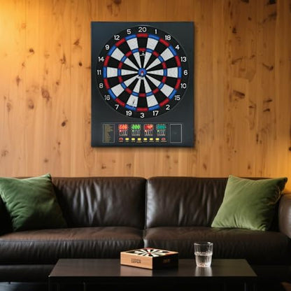 Electronic Dart Board,Dart Board Electronic Scoreboard for 16 Players, Electric Soft Tip Dartboard Set with 27 Games & 243 Variations for Unlimited Entertainment