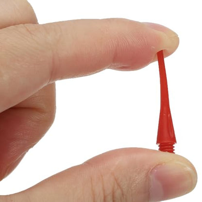 PATIKIL Plastic Dart Tips Thread, Pack Soft Tip Dart Points Replacement Dart Accessories - color: Red