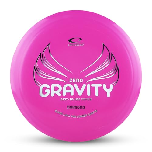 Latitude 64 Gravity Diamond Disc Golf Fairway Driver | Easy to Throw Disc Golf Driver for Beginners | Lightweight, Floating Plastic | High Glide w/Understable Flight | 120-130g - color: Pink