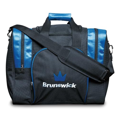Brunswick Attack Single Tote Bowling Bag - color: Blue