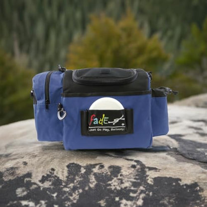 Fade Crunch Disc Golf Bag – Compact, Durable, and Lightweight Disc Storage (Navy Blue)