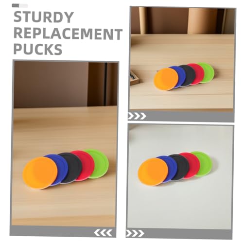 Abaodam 10pcs Air Hockey Pucks Plastic Accessories for Game Tables High Impact Durability for Smooth Gameplay Home Bars and Game Rooms