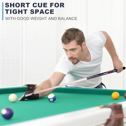 36”/42”/48” Canadian Maple Billiard Short Pool Cues for Tight Places - size: 42"