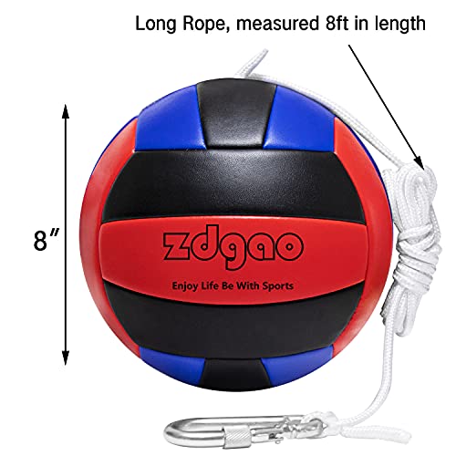 Soft Tether Ball- Replacement Tether Ball Come with Rope and Pump Set | Outdoors Game for Family Fun Play
