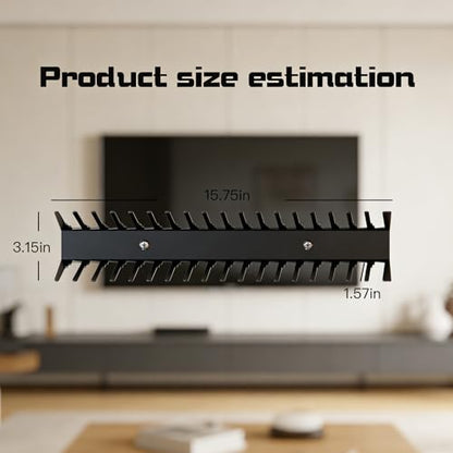 4-Pack Video Game Storage Wall Mount, Video Game Holder, Metal Wall-Mounted Case Holder for DVD/CD, Xbox, PS, Switch, Holds up to 72，Suitable for Offices and Bedrooms