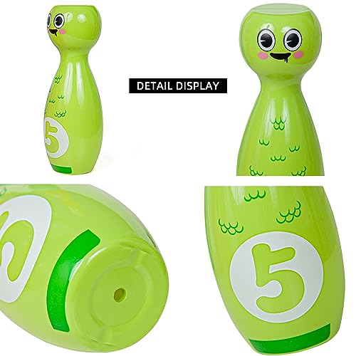 Bowling Set for Kids 2-5, Bowling pins for Kids, Indoor Activity Games, Birthday Gifts for Boys Girls 5-7 (Includes 10 Plastic Pins & 2 Balls)