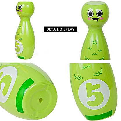 Bowling Set for Kids 2-5, Bowling pins for Kids, Indoor Activity Games, Birthday Gifts for Boys Girls 5-7 (Includes 10 Plastic Pins & 2 Balls)