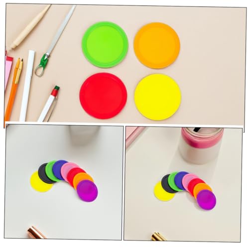 Hemoton 8pcs Heavy Duty Air Hockey Puck Replacement Set Accessories for Home and Game Tables Lightweight Design for Boy Girl and Adults for Indoor and