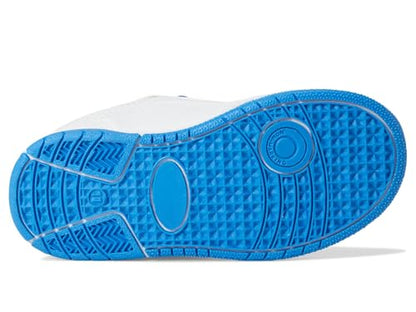 Josmo Kids Sonic the Hedgehog Sneakers LED Light Up Shoe (Toddler/Little Kid) - color: White/Blue, size: 4 Big Kid