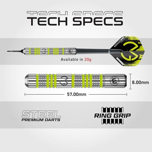 Winmau Darts - Michael Van Gerwen | Mike Maloney | Leonard Gates - Professional Players - Soft Tip Darts - Includes Dart Flights and Shafts - size: std