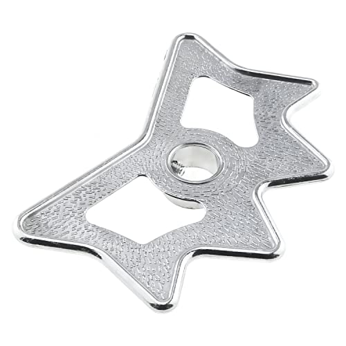 RLECS Billiard Bridge Head Silver Aluminium Alloy Slip-On Moosehead Bridge Head for Billiard Pool Cue Stick