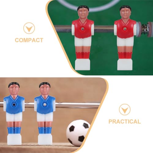 Toddmomy 12Pcs Foosball Players Replacement Set Table Soccer Men Rod Parts for Family Game Room Entertainment and Office Fun