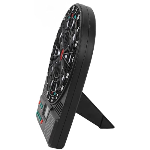 Electronic Dartboard Soft Tip Electronic Dart Board Set Includes Dart Pole Dart Flights Shaft and 12pcs Dart Tips Automatic Scoring with Multiple Game Modes for Entertainment