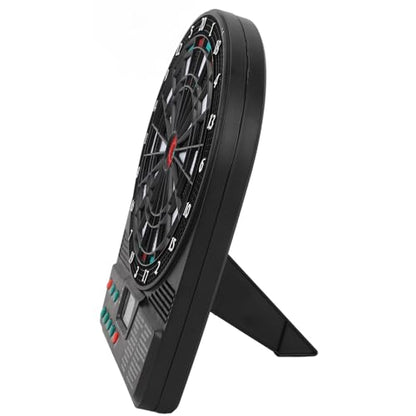 Electronic Dartboard Soft Tip Electronic Dart Board Set Includes Dart Pole Dart Flights Shaft and 12pcs Dart Tips Automatic Scoring with Multiple Game Modes for Entertainment