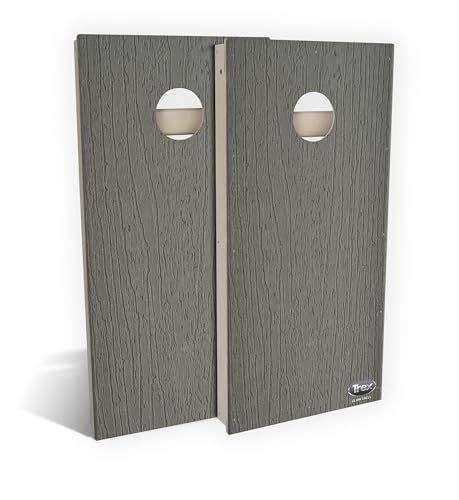 Skip's Garage Trex All-Weather Cornhole Boards | 100% Waterproof Corn Hole Game Set | ECO-Friendly Weatherproof PVC Composite | Choose from 50+ Design & Accessory Options - color: Clam Shell, size: B. Include Black Carry Case