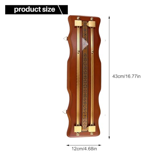 Billiard Scorer, Shuffleboard Scoreboard Snooker Scoreboard, 2 Wavy, Density Fiberboard, Score Keeper Snooker Scoreboard for Game Supplies