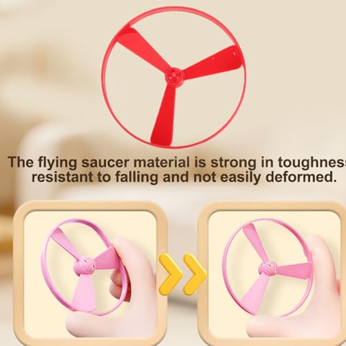 ZJchao Interactive in the Dark Flying Disc Cat Toy with USB Rechargeable Battery Silent Design for Indoor Kittens Playful Adult Cats