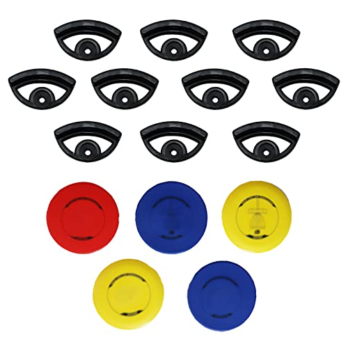 PIAOLGYI Disc Golf Mounts Display Holder Hanger Accessory Compatible with Disc Dolf Discs,10 PCS - color: Black