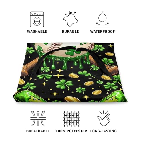 Manfei Baseball Kids Kitchen Apron - color: Green Black