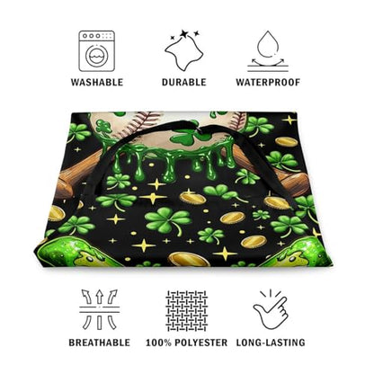 Manfei Baseball Kids Kitchen Apron - color: Green Black