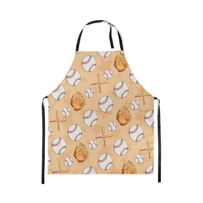 Castle Fairy Boy Soccer Kitchen Apron - color: Baseball Yellow Brown