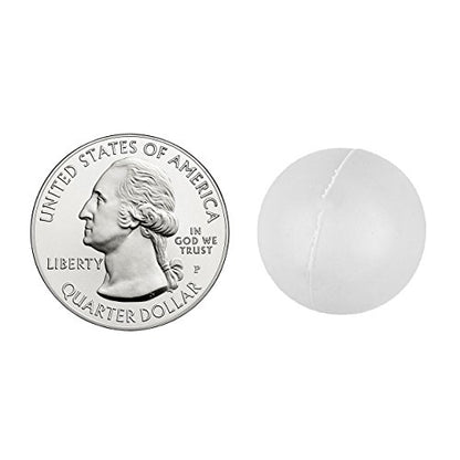Fairly Odd Novelties 3/4" Mini Ping Pong/Table Tennis/Beer Pong Round Balls (100 Pack), 19mm, White - color: White