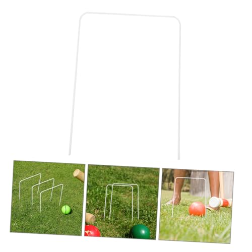 Standard Croquet Wickets Set Wire Football Goal Set Metal Hoops for Boys and Girls Adults