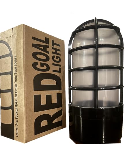 Real-time live game interactive Goal Light Hockey Football Baseball turns red when your team scores horn sounds works with Any Mobile Device on WiFi Network Includes chewing gum pack - style: Real-Time Multi Sport Color Change