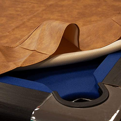 GSE Games & Sports Expert Billiard Table Covers, 7'/8'/9' Waterproof & Tearproof Heavy Duty Leatherette Pool Table Cover (Several Colors Available) - color: Russet - 9ft