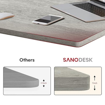 SANODESK Universal Tabletop 48"x30"x1" Thickness One-Piece Table Top Rectangular Particle Board for Standing Desk and Home Office Desk Countertop DIY,White Wood Top - color: White Wood, size: 48*30*1 Inch