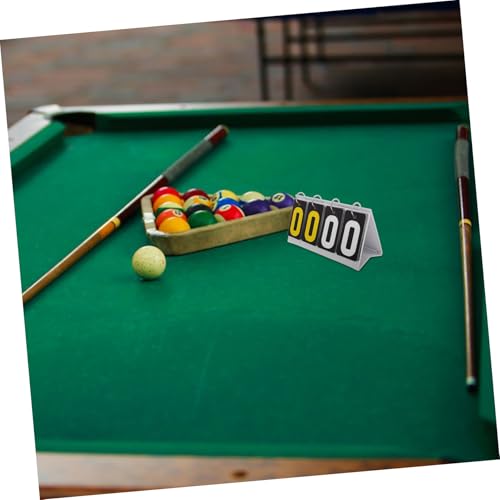 Yardwe Portable Tennis Score Keeper Flip Scoreboard Tabletop Scoreboard 4 Numbers Black Yellow Plastic Easy to Operate for Sports Games