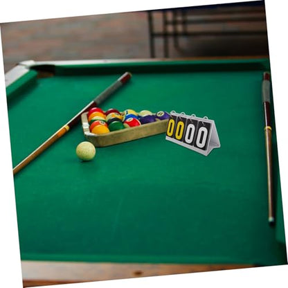 Yardwe Portable Tennis Score Keeper Flip Scoreboard Tabletop Scoreboard 4 Numbers Black Yellow Plastic Easy to Operate for Sports Games