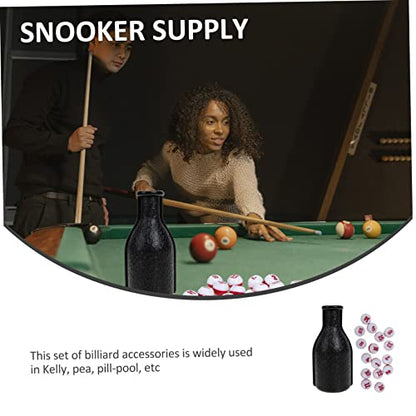 1 Set Dice Bottle Resin Dice Dices Pool Table Balls Tally Peas Red Pool Snooker Billiard Shaker Bottle Pool Shaker Bottle Snooker Accessory Snooker Bottle Dice Cup Billiards