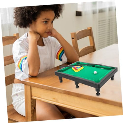1set Portable Pool Table and Girls Pool Toys Billiards Table Games for Boys and Girls