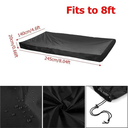 1/3/5pcs 8Ft Billiard Pool Table Cover with Drawstring Waterproof for Rectangle(5pcs) - size: 5pcs