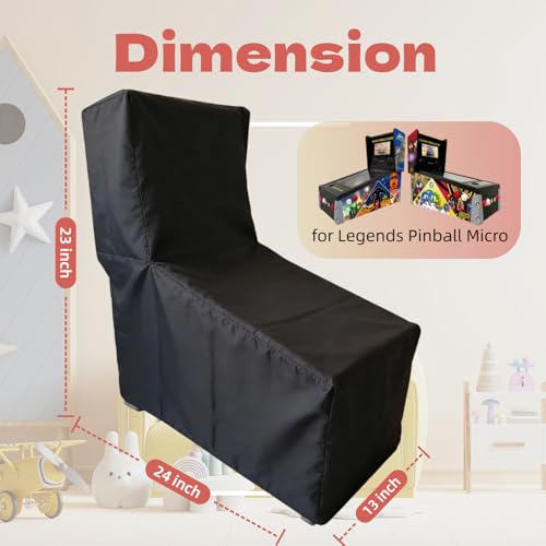 Arcade Machine Cover, Heavy Duty Protective Video Game Cover for Pinball Machines, Waterproof & Dustproof Electronic Dust Covers for Game Room,24"L x 13"W x 23"H - size: 24"L x 13"W x 23"H