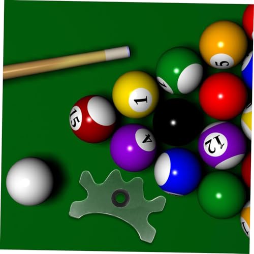 BESPORTBLE Freestanding Pool Cue Holder Rack Acrylic Billiard Cue Clamp for Pool Table Accessory