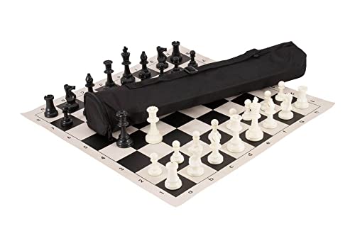 U.S. Chess Quiver Chess Set Combination - Triple Weighted - color: Black