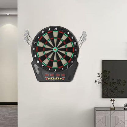 Electronic Dart Board, Innovative Dart Machine with 6 Soft Tip Darts, 27 Game Modes & LED Display for Home or Game Room