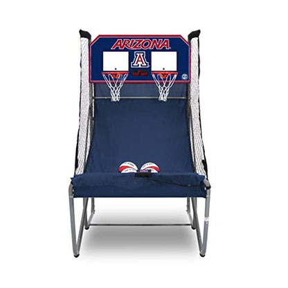 Pop-A-Shot - Home Dual Shot with NCAA Graphics l Sensor Scoring l 16 Game Modes l 7 Balls l Foldable Storage l for All NCAA Fans - style: Arizona Wildcats