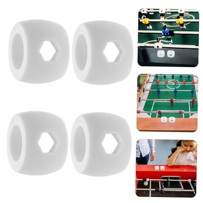 Abaodam 5sets Foosball Bushings Bearing Rods Mini Table Football Stopper Ring Plastic Goal Bar Positioner 4pcs*5