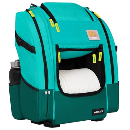 Axiom Discs Voyager Series Backpack Disc Golf Bag (Choose Your Color and Size) - color: Aqua/Emerald, style: Voyager