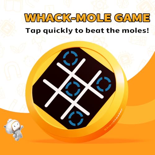 4-in-1 Electronic Tic Tac Toe Handheld Travel Game for Kids | Pocket-size, screen-free fun for travel, restaurants, and family game nights. Easy to carry, quick to play, and gift-ready.