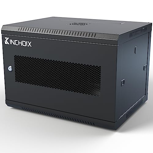 Wall Mount Network Server Cabinet 9U Network Rack Enclosure for Computer Routers Switches Networking Electronic Equipment, Removable Side Panels & Locks, 19.7in Depth - size: 9U