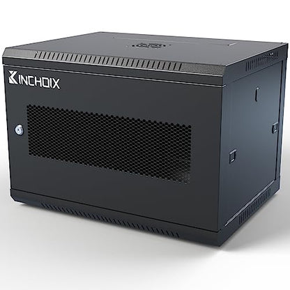 Wall Mount Network Server Cabinet 9U Network Rack Enclosure for Computer Routers Switches Networking Electronic Equipment, Removable Side Panels & Locks, 19.7in Depth - size: 9U