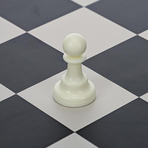WE Games Replacement Staunton Chess Pawn - Light, Plastic with Felt Bottom, Classic Design, Replacement Chess Piece for Chess Set - color: White Pawn